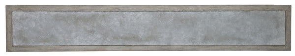 Hooker Furniture Melange Koren Credenza With Faux-Concrete Top, Elm Veneer & Gunmetal Hardware — Media-Ready Storage Statement 638-85444-95