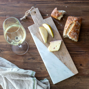 Wood and Marble Cutting Board with Handle EAW95014 Park Hill