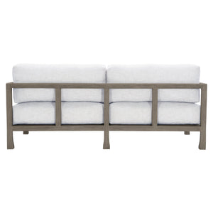 Bernhardt Bernhardt Weathered Teak Tanah Outdoor Sofa With Plush Performance Cushions & Fiber Back Pillows - Made to Order O1207B