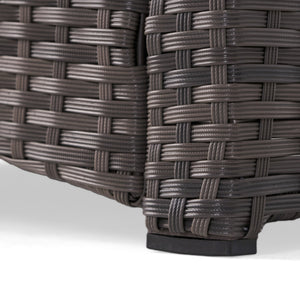 English Elm Christopher Knight Home® - ST MARTA SINGLE SOFA Grey PE Rattan Armchair with Waterproof Cushions, Button-Tufted, Weather-Resistant 57723.00GRY