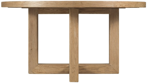 Hooker Furniture Driftwood 60-Inches Round Dining Table — Buckboard Sun‑Faded Oak Finish, Pedestal Base, Seats 6 Elegantly 6820-75223-80