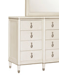 Grace Dresser Mirror White with Opulent Opal Finish P377110 Pulaski Furniture