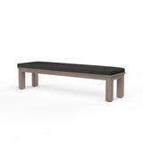 Laguna Dining Bench in Spectrum Carbon, No Welt SW3501-BNCH-48085 Sunset West