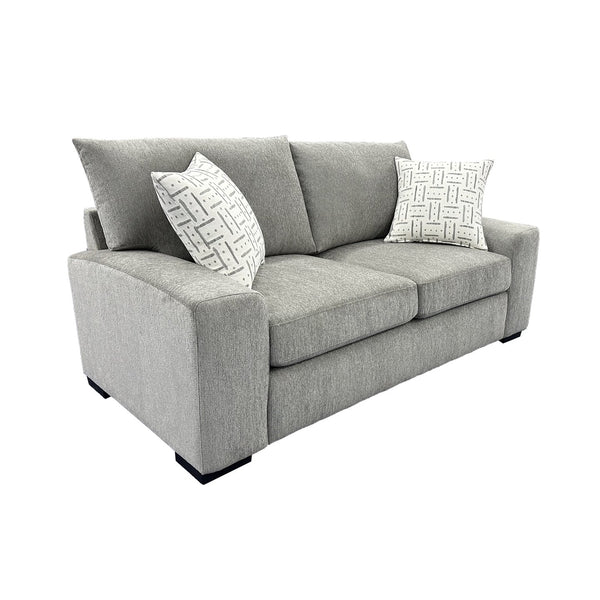 Porter Designs Clayton Modern Upholstered Loveseat – Chic Comfort For Stylish Living Rooms And Cozy Nights Gray Fabric 01-207-02-4345