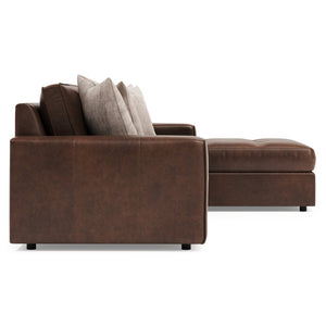 Bernhardt Bernhardt Nest Full Grain Leather Sectional with Deep Plush Seating for Modern Living K2235