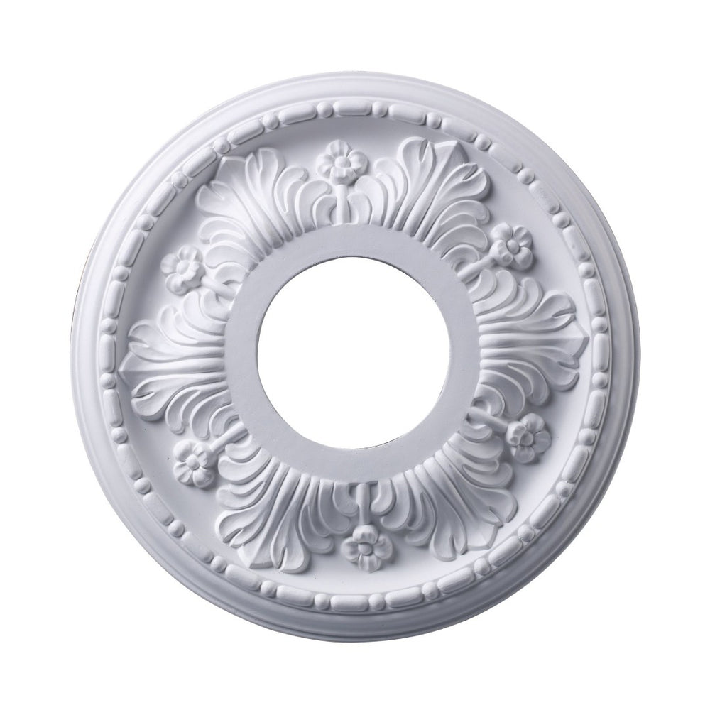 Atlas Acanthus 11-Inch Architectural Medallion for Ceilings – Timeless Design with Elegant Acanthus Motif White LA11037-WH