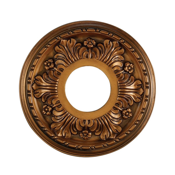 Atlas Acanthus 11-Inch Architectural Medallion for Ceilings – Timeless Design with Elegant Acanthus Motif Antique Bronze LA11038-BZ