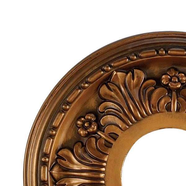 Atlas Acanthus 11-Inch Architectural Medallion for Ceilings – Timeless Design with Elegant Acanthus Motif Antique Bronze LA11038-BZ