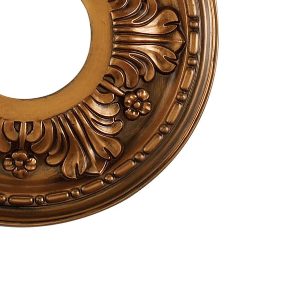 Atlas Acanthus 11-Inch Architectural Medallion for Ceilings – Timeless Design with Elegant Acanthus Motif Antique Bronze LA11038-BZ