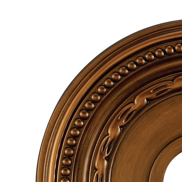 Atlas Campione 16'' Wide Antique Bronze Medallion - Elegant Architectural Accent for Ceilings & Walls LA11039-BZ