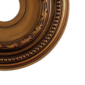 Atlas Campione 16'' Wide Antique Bronze Medallion - Elegant Architectural Accent for Ceilings & Walls LA11039-BZ