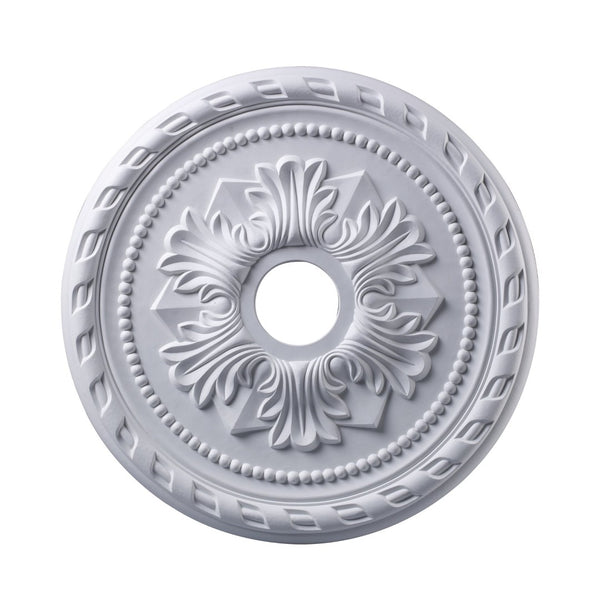 Atlas Corinthian 22'' Wide Ceiling Medallion - Elegant Architectural Accent for Modern Home Decor White LA11042-WH