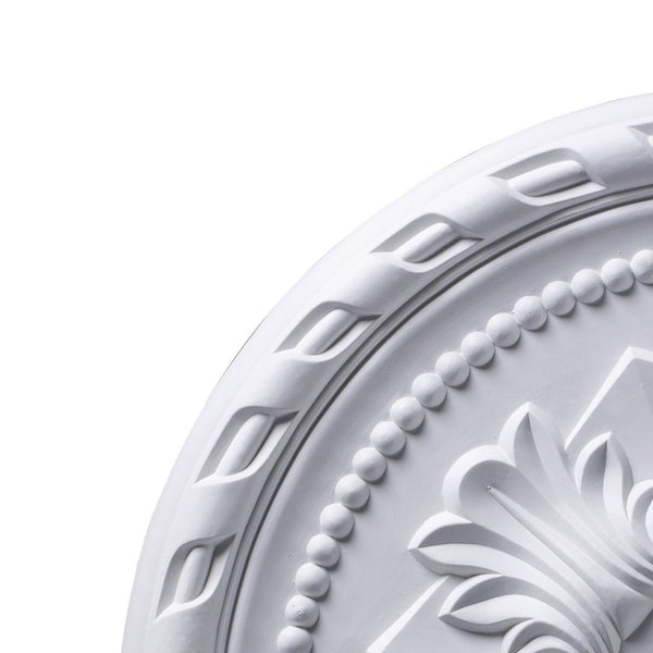 Atlas Corinthian 22'' Wide Ceiling Medallion - Elegant Architectural Accent for Modern Home Decor White LA11042-WH