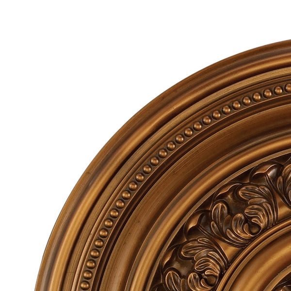 Atlas English Medallion Ceiling Accent - Classic Charm for Chandeliers and Fixtures, Elegant Design Antique Bronze LA11044-BZ