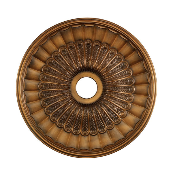 Atlas Hillspire Ceiling Medallion - Ornate Design for Classic Charm, Easy Installation for Any Room Antique Bronze LA11046-BZ