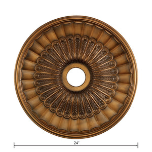 Atlas Hillspire Ceiling Medallion - Ornate Design for Classic Charm, Easy Installation for Any Room Antique Bronze LA11046-BZ