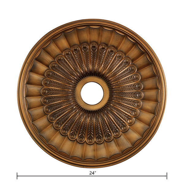 Atlas Hillspire Ceiling Medallion - Ornate Design for Classic Charm, Easy Installation for Any Room Antique Bronze LA11046-BZ