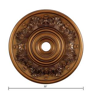 Atlas Lauderdale Decorative Medallion - Timeless Ceiling Accent for Chandeliers and Pendant Lights Antique Bronze LA11047-BZ