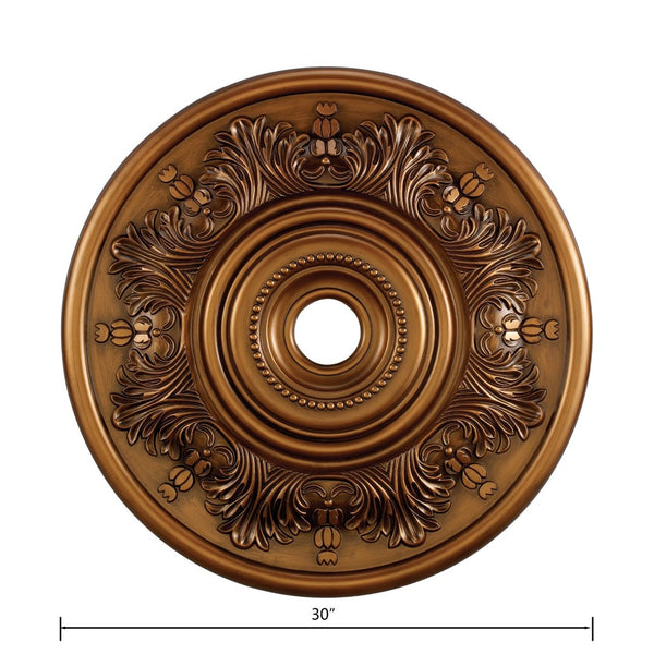 Atlas Lauderdale Decorative Medallion - Timeless Ceiling Accent for Chandeliers and Pendant Lights Antique Bronze LA11047-BZ