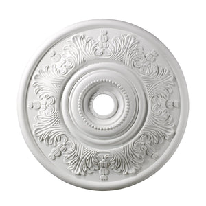 Atlas Lauderdale Decorative Medallion - Timeless Ceiling Accent for Chandeliers and Pendant Lights White 30'' LA11047-WH