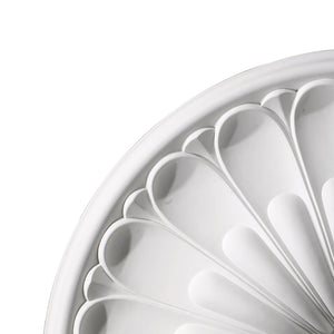 Atlas Melon Reed 32" Wide Medallion - Classic White Ceiling Accent for Timeless Elegance & Style LA11049-WH