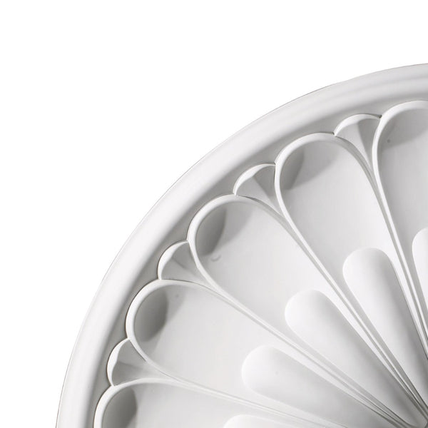 Atlas Melon Reed 32" Wide Medallion - Classic White Ceiling Accent for Timeless Elegance & Style LA11049-WH