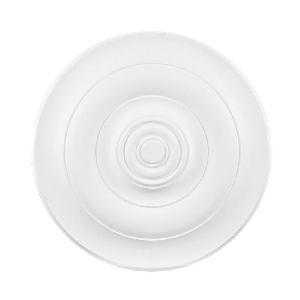 Atlas Ross 22-Inch White Medallion - Modern Ceiling Accent for Easy Installation & Elegant Décor Upgrade LA11051-WH