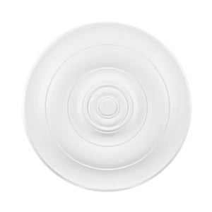 Atlas Ross 22-Inch White Medallion - Modern Ceiling Accent for Easy Installation & Elegant Décor Upgrade LA11051-WH