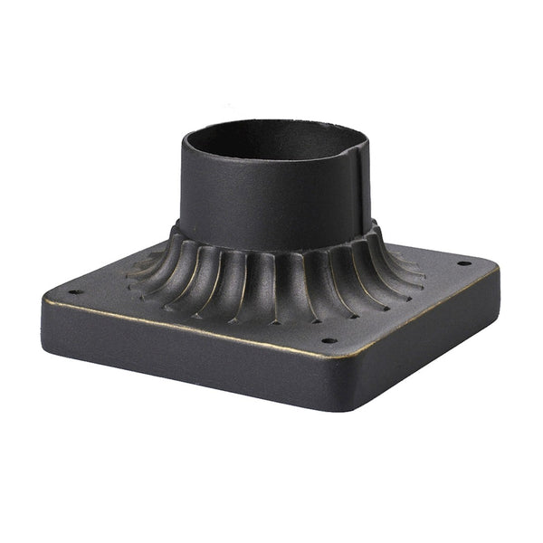 Atlas Outdoor Accessory Pier Mount - Durable Weather-Resistant Base for Stylish Outdoor Lighting Solutions LA11080-BK