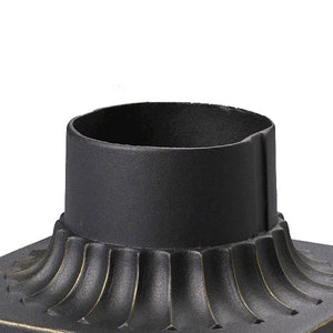 Atlas Outdoor Accessory Pier Mount - Durable Weather-Resistant Base for Stylish Outdoor Lighting Solutions LA11080-BK