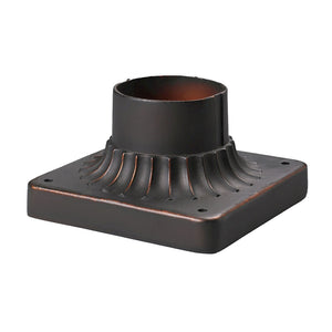 Atlas Outdoor Accessory Pier Mount Base - Durable Clay Bronze Finish for Secure Lighting Installation LA11080-BZ1