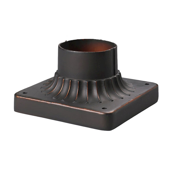 Atlas Outdoor Accessory Pier Mount Base - Durable Clay Bronze Finish for Secure Lighting Installation LA11080-BZ1