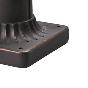 Atlas Outdoor Accessory Pier Mount Base - Durable Clay Bronze Finish for Secure Lighting Installation LA11080-BZ1