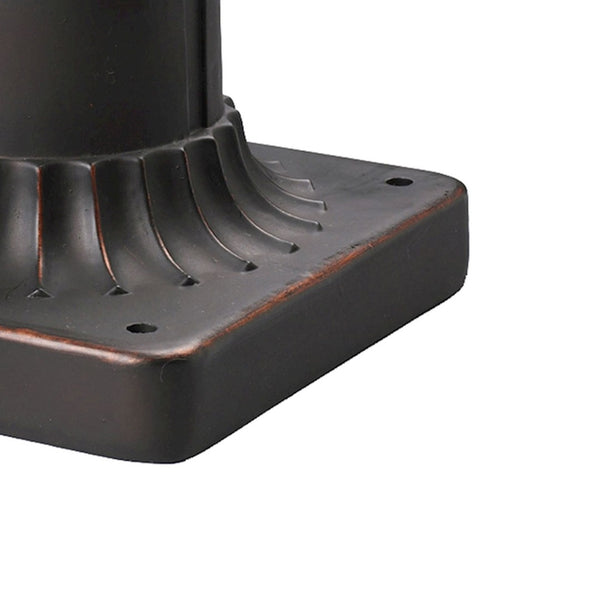 Atlas Outdoor Accessory Pier Mount Base - Durable Clay Bronze Finish for Secure Lighting Installation LA11080-BZ1