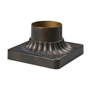 Atlas Outdoor Accessory Pier Mount Base - Durable Hazelnut Bronze Finish for Lanterns & Post Lights LA11080-BZ2