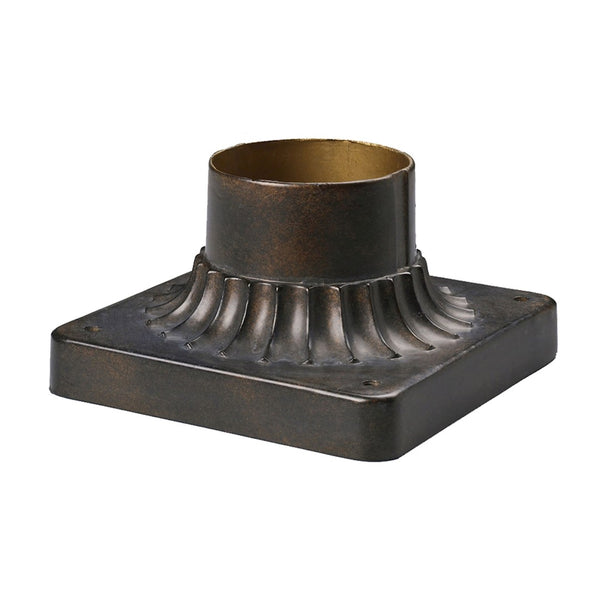 Atlas Outdoor Accessory Pier Mount Base - Durable Hazelnut Bronze Finish for Lanterns & Post Lights LA11080-BZ2