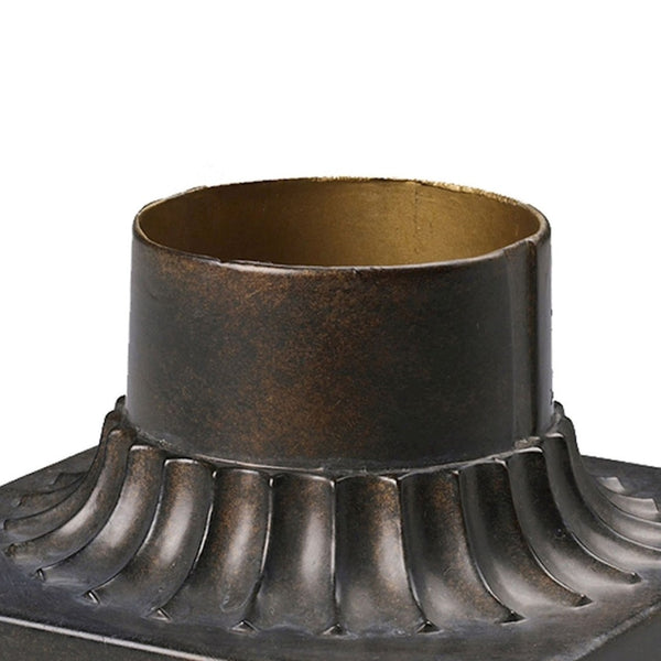 Atlas Outdoor Accessory Pier Mount Base - Durable Hazelnut Bronze Finish for Lanterns & Post Lights LA11080-BZ2