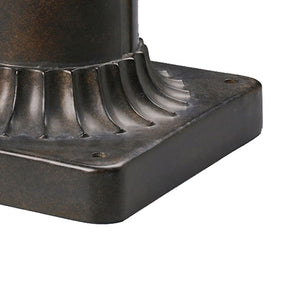 Atlas Outdoor Accessory Pier Mount Base - Durable Hazelnut Bronze Finish for Lanterns & Post Lights LA11080-BZ2