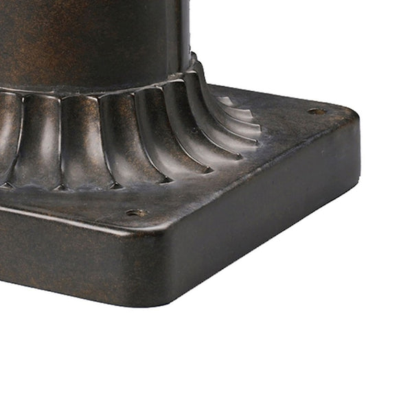 Atlas Outdoor Accessory Pier Mount Base - Durable Hazelnut Bronze Finish for Lanterns & Post Lights LA11080-BZ2