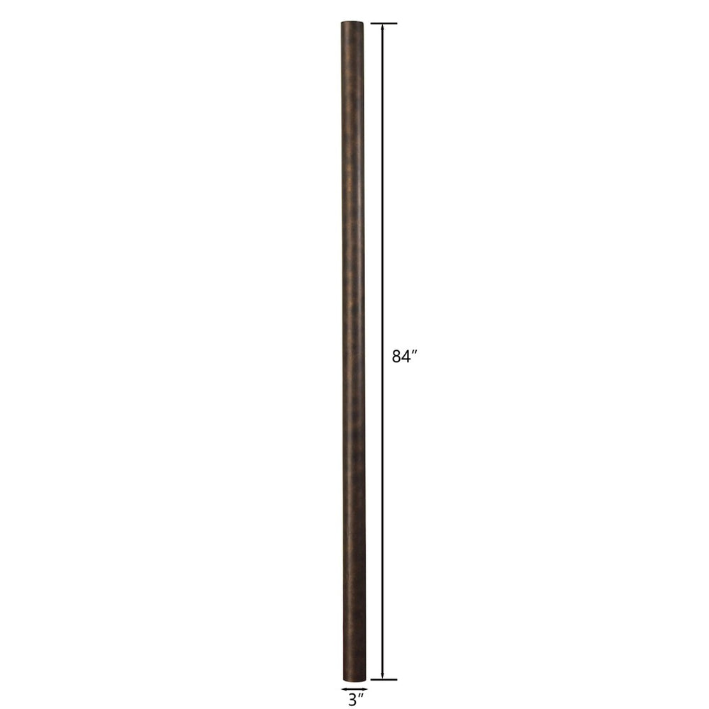 Atlas Outdoor Accessory Pole - Elegant Hazelnut Bronze for Durable Lighting in Pathways and Gardens LA11081-BZ