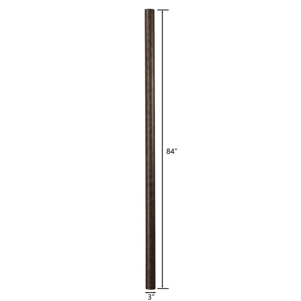 Atlas Outdoor Accessory Pole - Elegant Hazelnut Bronze for Durable Lighting in Pathways and Gardens LA11081-BZ