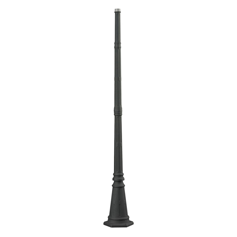 Atlas Outdoor Post - Charcoal Metal Lantern Support for Modern Outdoor Spaces, Durable & Weather-Resistant LA11082-BK