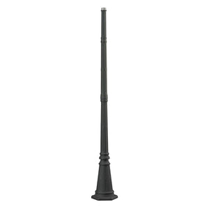 Atlas Outdoor Post - Charcoal Metal Lantern Support for Modern Outdoor Spaces, Durable & Weather-Resistant LA11082-BK