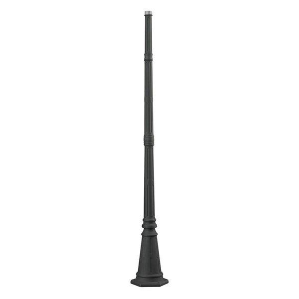 Atlas Outdoor Post - Charcoal Metal Lantern Support for Modern Outdoor Spaces, Durable & Weather-Resistant LA11082-BK