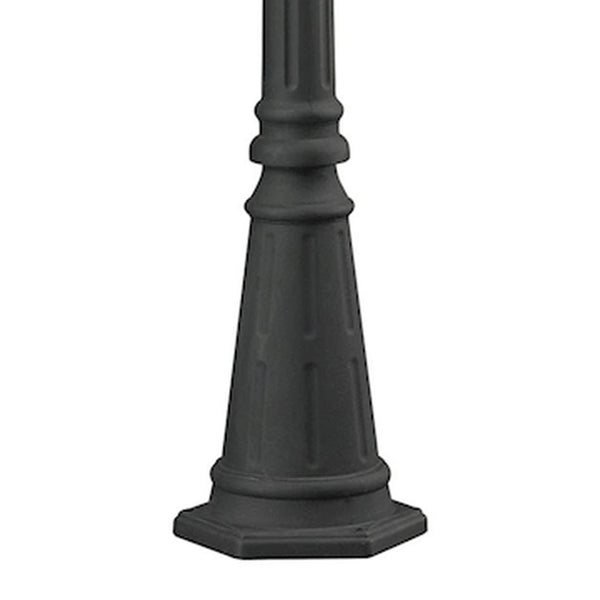 Atlas Outdoor Post - Charcoal Metal Lantern Support for Modern Outdoor Spaces, Durable & Weather-Resistant LA11082-BK