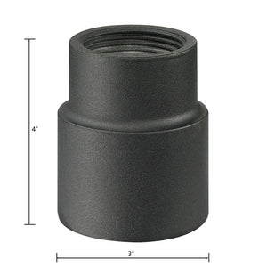 Atlas Post Connector - Charcoal Finish, Durable Metal Design for Outdoor Lighting Fixtures & Easy Installation LA11083-GY