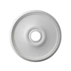 Atlas Brittany 19'' White Medallion - Timeless Ceiling Accent for Chandeliers & Elegant Home Décor LA11101-WH