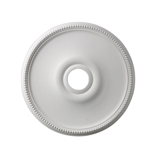 Atlas Brittany 19'' White Medallion - Timeless Ceiling Accent for Chandeliers & Elegant Home Décor LA11101-WH