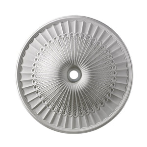 Atlas Hillspire Ceiling Medallion - Ornate Design for Classic Charm, Easy Installation for Any Room White 51'' LA11109-WH