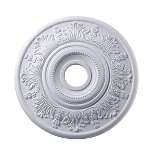 Atlas Lauderdale Decorative Medallion - Timeless Ceiling Accent for Chandeliers and Pendant Lights White 21'' LA11110-WH